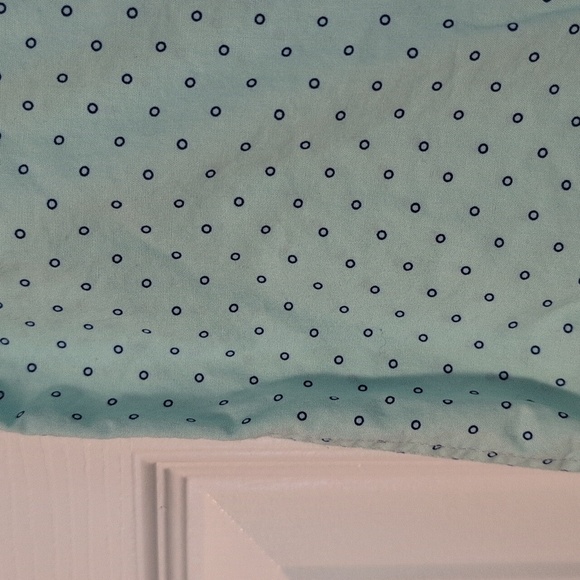 Mint Green Polka Dot Kids Button Down Size 5/6 - Picture 2 of 5